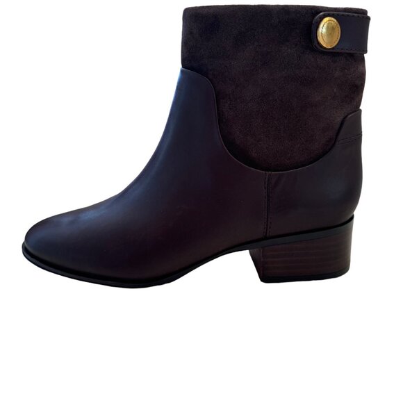 Franco Sarto Jessica Leather Boots Size 8.5W  EU 39 Castagno Brown NWOT - Picture 2 of 11